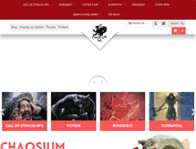 Tablet Screenshot of chaosium.com
